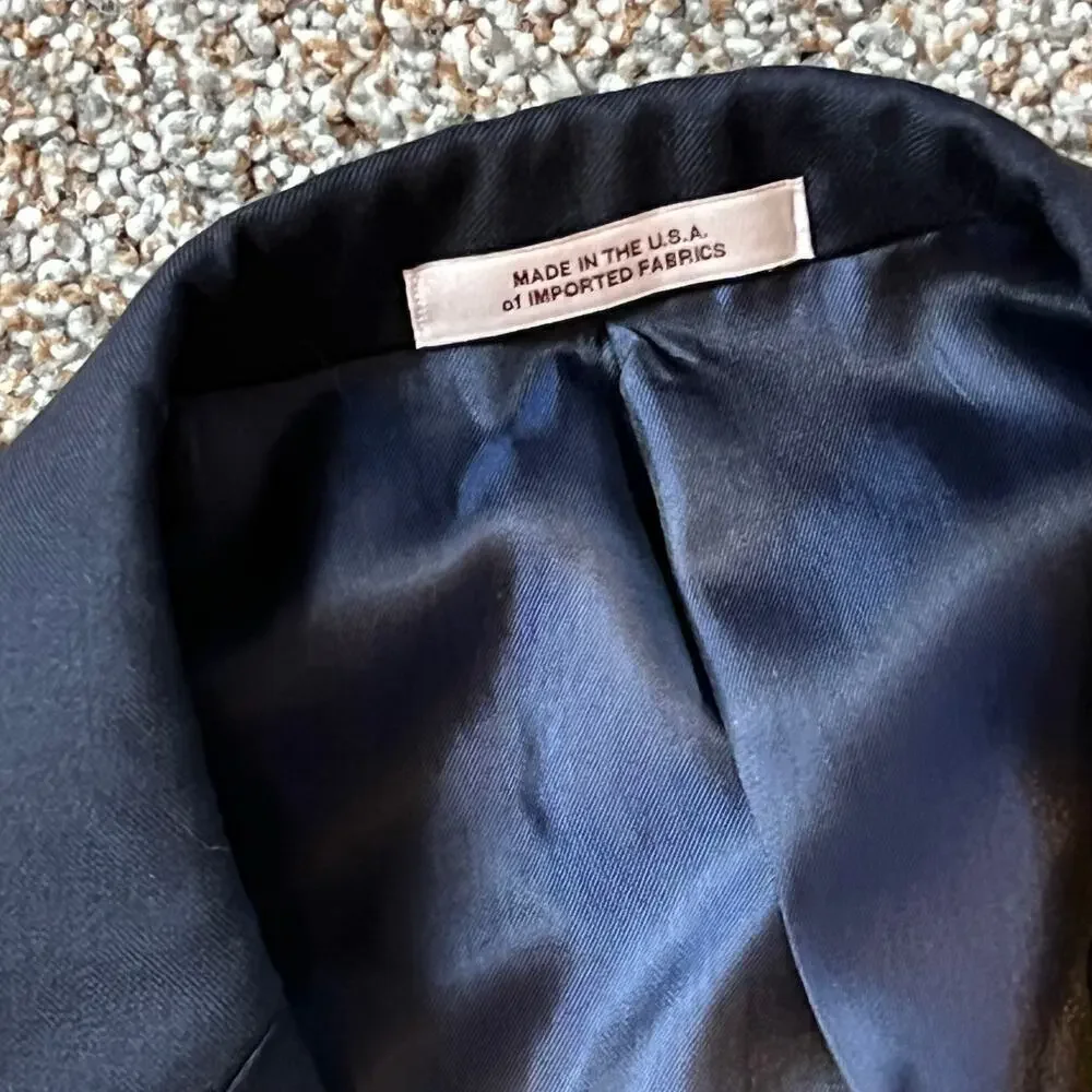 Hickey Freeman MIlburn II Blue Wool Men's Blazer.  Size 42 Regular